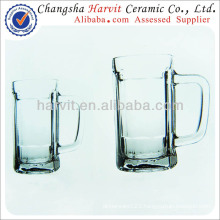 China Wholesale Glass Beer / Double Wall Glass / Drinking Glass Cup With Handle